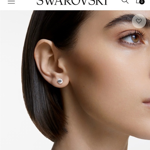 Swarovski Crystal Stud Earrings - Picture 2 of 4